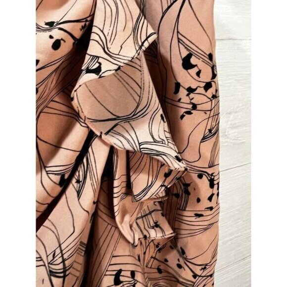 Womens Draped Flounce-detail Ruffle Mini Skirt - Picture 9 of 9